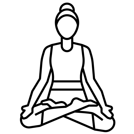 Yoga pose yoga pose healthy sports and competition icon