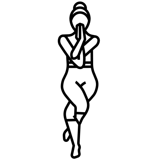 Yoga pose meditation pose workout icon