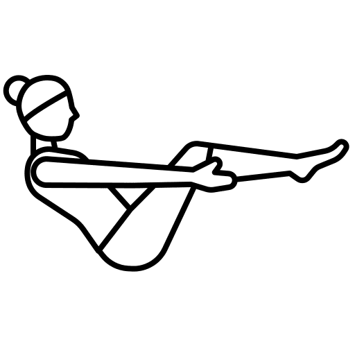 Yoga pose sports and competition meditation workout icon