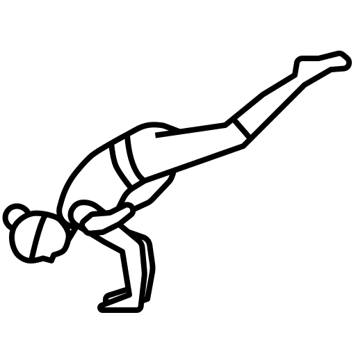 Yoga pose workout pose sports and competition icon