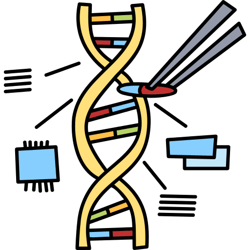 Gene chromosome biology biological icon