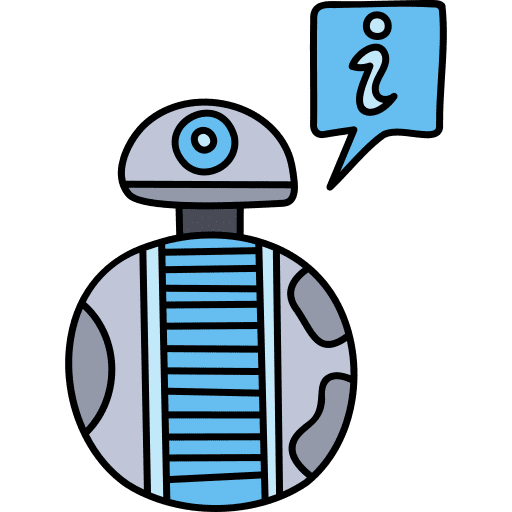 Mini robot mini electronics icon