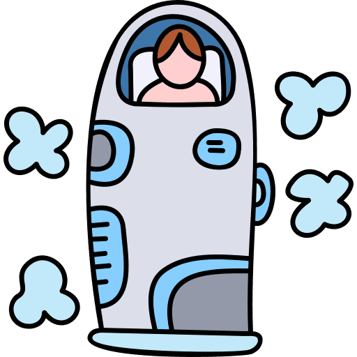 Cryonics cryonics laboratory body icon