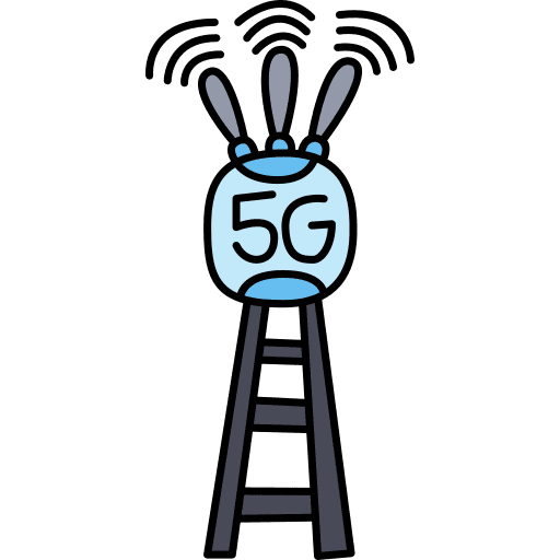 5g signal tower electronics icon