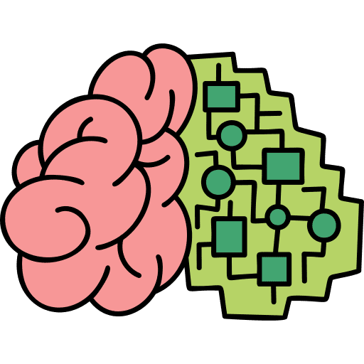 Ai automaton technology electronics icon