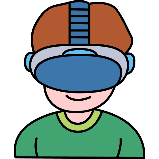 Virtual reality glasses augmented reality vr glasses technology icon