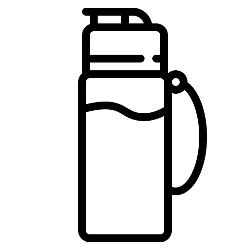 Bottle of water travel bottle of water gym icon