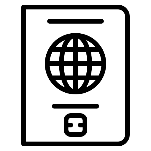 Passport passport pass security icon