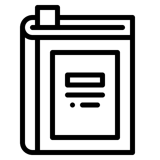 Pocketbook study education library icon