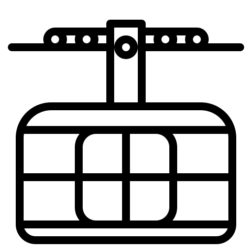 Cable car cabin travel trip trasportation icon