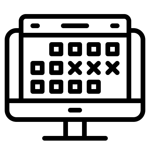 Reservation bedroom calendar amenities icon