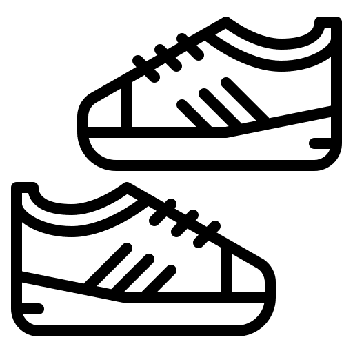 Sneakers stroll feet sneakers icon