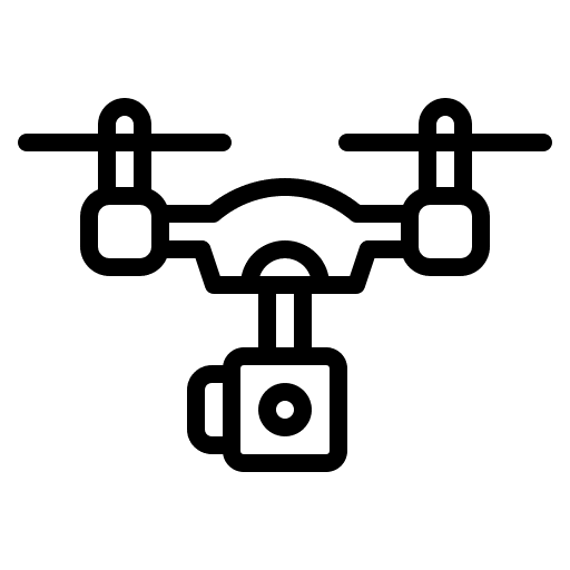 Drone transportation electronics drone icon