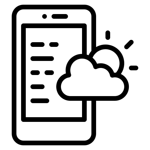 Weather weather travel tracking icon