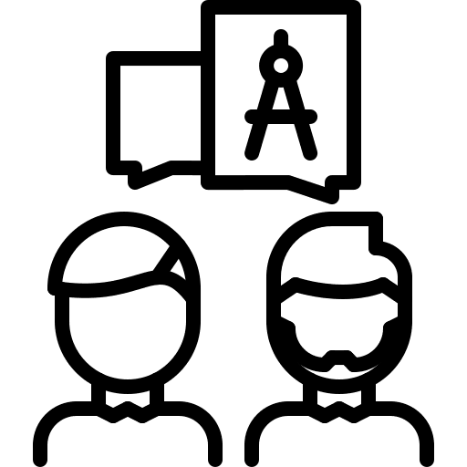 Architect architect talk architecture and city icon