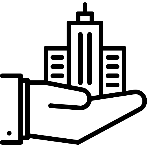 Architect city architect hand icon