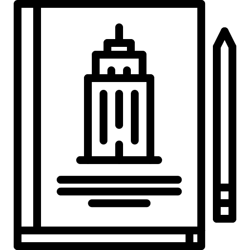 Architect architecture planing architecture and city icon