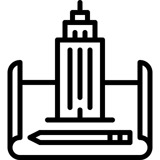 Architect pencil paper architect icon