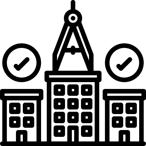 Architecture city building architecture and city icon