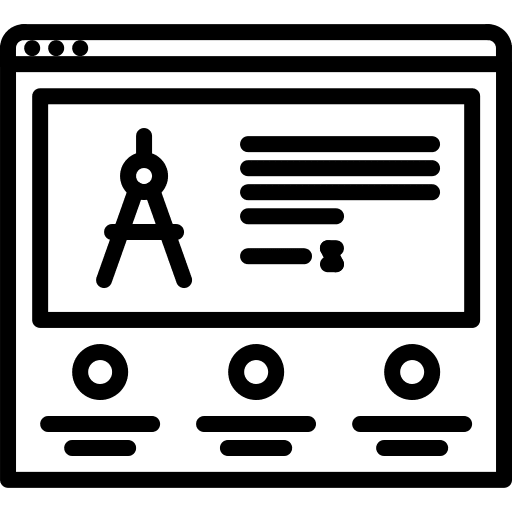 Architect architect drawing compass website icon