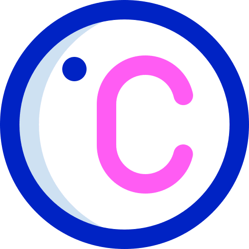 Celsius degree weather meteorology icon