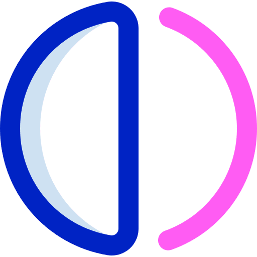 First quarter weather astronomy sky icon