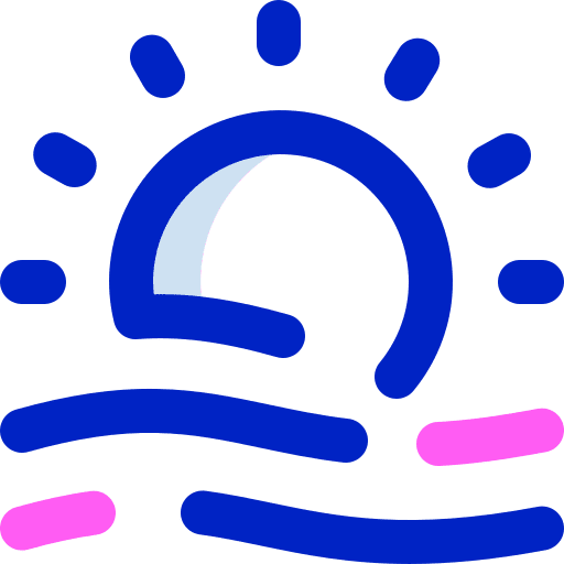 Haze haze sun fog icon