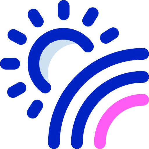 Summer summer weather meteorology icon
