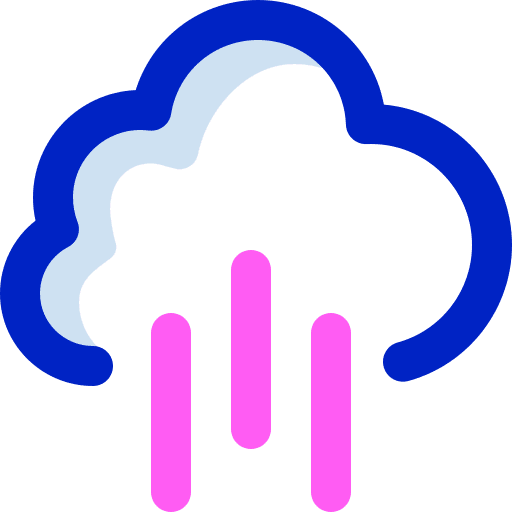 Downpour weather cloud climate icon