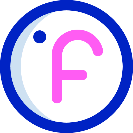 Fahrenheit thermometer fever celsius icon