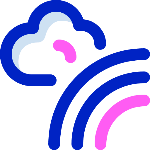 Rainbow nature world weather icon