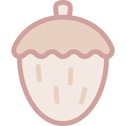 Acorn organic acorn animals icon