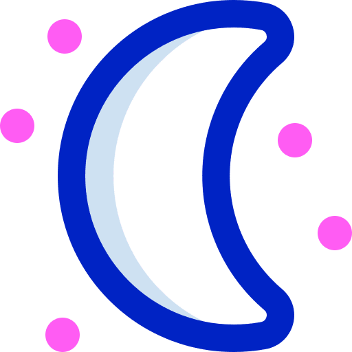 Clear nature night cloud icon