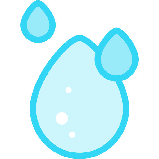 Raindrop watering nature water drop icon