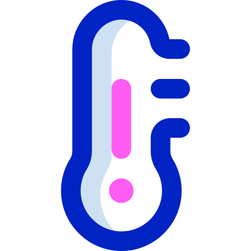 Temperature degree fahrenheit mercury icon