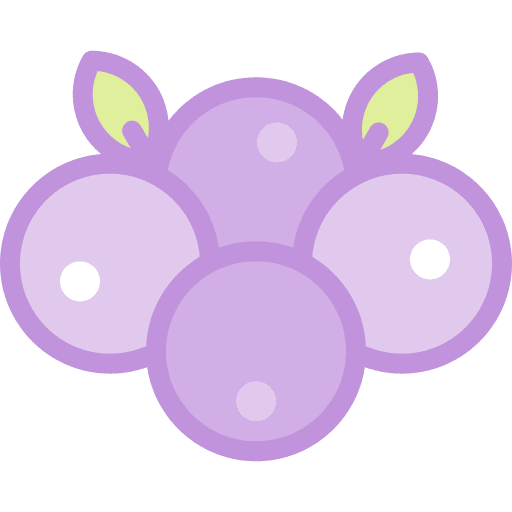 Grapes bouquet food and restaurant fruit icon