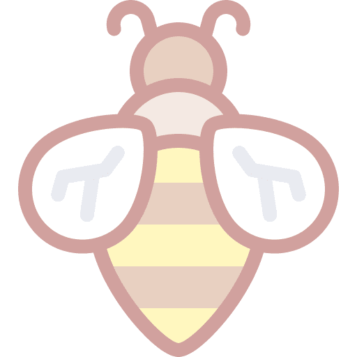 Bee animals spring ecology icon