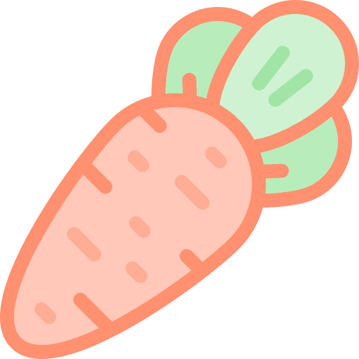Carrot food and restaurant food diet icon