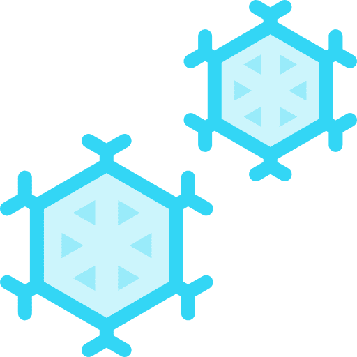Snowflake weather cold snow icon