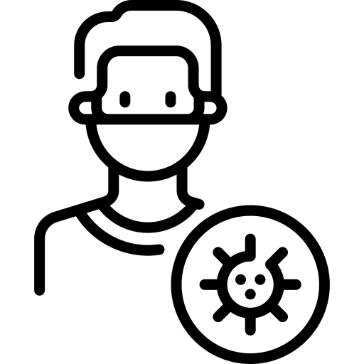 Infected coronavirus healthcare and medical ncov icon