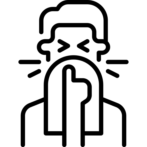 Sneeze quarantine covid 2019-ncov icon