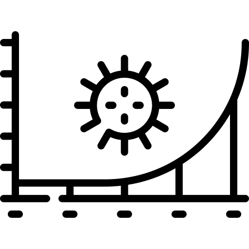 Statistics covid 19 covid infectious disease icon