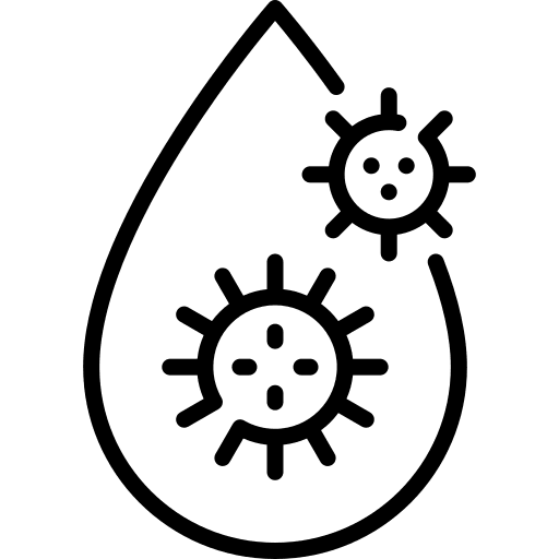 Waterdrop covid contagious illness healthcare and medical icon