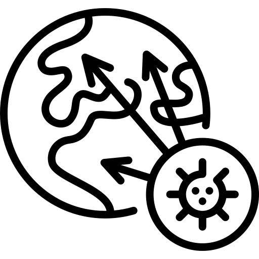 World infectious disease covid 2019-ncov icon