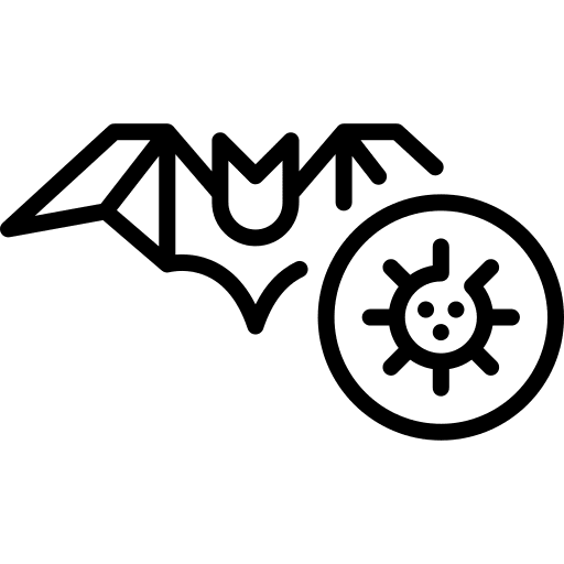 Bat pandemic bat ncov icon