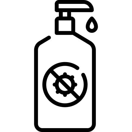 Disinfectant antibacterial gel sterilization alcohol gel icon