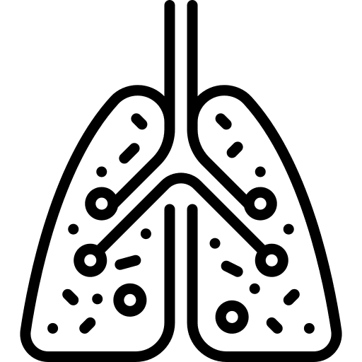 Infected covid 2019-ncov symptoms icon