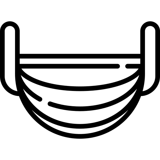 Medical mask doctor security mask icon