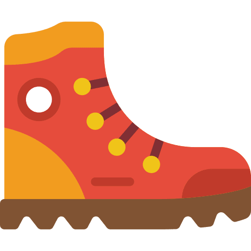 Boot hobbies and free time footwear hiking icon