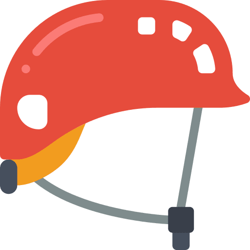 Helmet hobbies and free time equipment hiking icon